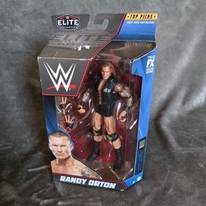 WWE Elite Randy Orton Figure in Black and Blue Packaging